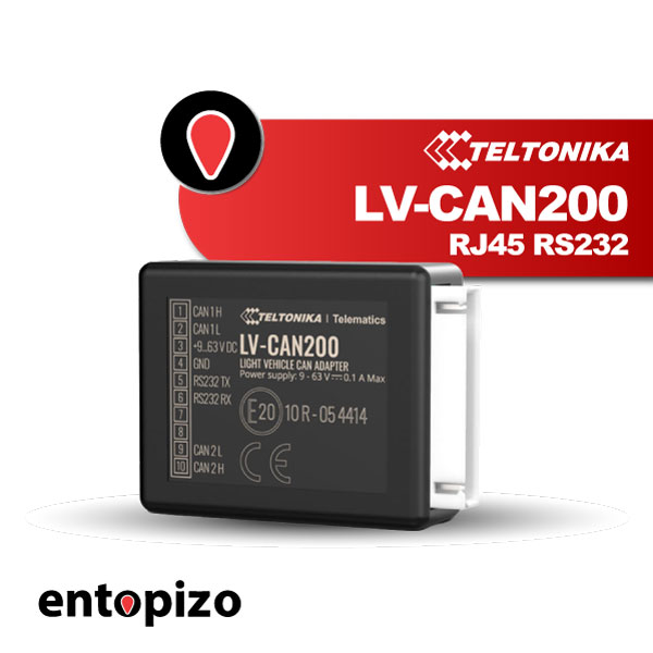 Teltonika LV-CAN200 με βύσμα RJ45 RS232 Προσαρμογέας CAN ελαφρού οχήματος
